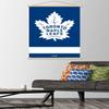 Trends International NHL Toronto Maple Leafs - Logo 21 Wall Poster, 22.375" x 34", Premium Print and Beechwood Hanger Bundle view 2