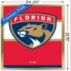 Trends International NHL Florida Panthers - Logo 21 Wall Poster, 22.375" x 34", Gold Framed Version view 3