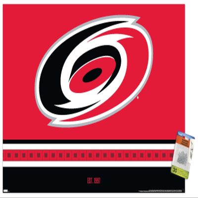 Trends International NHL Carolina Hurricanes - Logo 21 Wall Poster with Pushpins
