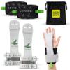 LEVIERO Gymnastics Grips Set Narrow Squeeze, Grips for Gymnastics Girls, Dowel Grips with Soft Leather, Double Buckle Wrist Closure, and Adjustable Finger Holes, for All Ages - (White, 1) view 1