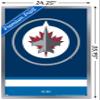 Trends International NHL Winnipeg Jets - Logo 21 Wall Poster, 22.375" x 34", Silver Framed Version view 3