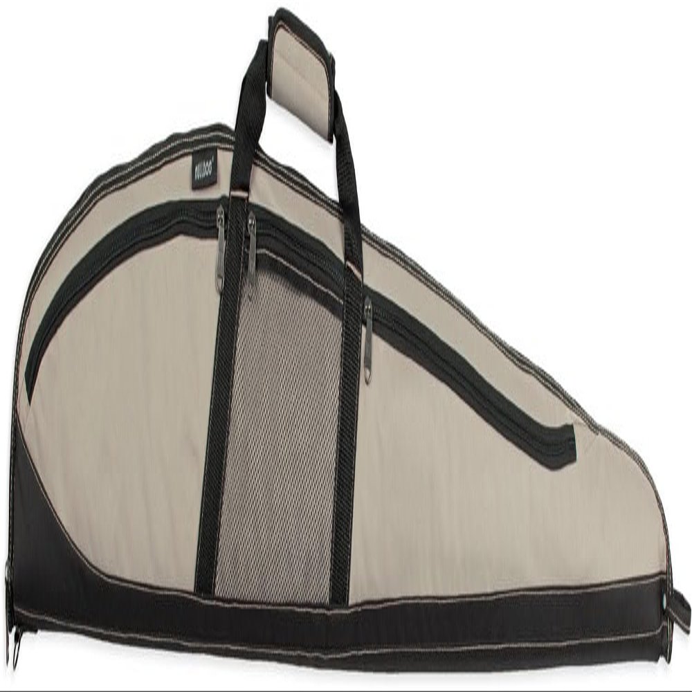Bulldog BD225 Plus Shotgun Case made of Water-Resistant Nylon with Taupe Finish & Black Trim, Padding, 3 Exterior Pockets & Full Length Zipper 52" L x 1.50" W x 9" H Exterior Dimensions