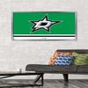Trends International NHL Dallas Stars - Logo 21 Wall Poster, 22.375" x 34", Silver Framed Version view 2