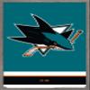 Trends International NHL San Jose Sharks - Logo 21 Wall Poster, 22.375" x 34", Barnwood Framed Version view 1