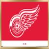 Trends International NHL Detroit Red Wings - Logo 21 Wall Poster, 22.375" x 34", Gold Framed Version view 1