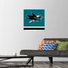 Trends International NHL San Jose Sharks - Logo 21 Wall Poster, 14.72" x 22.37", Premium Poster & Push Pin Bundle view 2