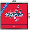 Trends International NHL Washington Capitals - Logo 21 Wall Poster, 22.375" x 34", Black Framed Version view 3