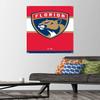 Trends International NHL Florida Panthers - Logo 21 Wall Poster with Pushpins view 2