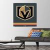 Trends International NHL Vegas Golden Knights - Logo 21 Wall Poster, 22.37" x 34.00", Premium Poster & Push Pin Bundle view 2