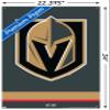 Trends International NHL Vegas Golden Knights - Logo 21 Wall Poster, 22.37" x 34.00", Premium Poster & Push Pin Bundle view 3