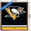 Trends International NHL Pittsburgh Penguins - Logo 21 Wall Poster, 22.375" x 34", Bronze Framed Version view 3