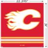 Trends International NHL Calgary Flames - Logo 21 Wall Poster with Push Pins view 3