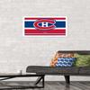 Trends International NHL Montreal Canadiens - Logo 21 Wall Poster, 14.725" x 22.375", White Framed Version view 2