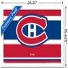 Trends International NHL Montreal Canadiens - Logo 21 Wall Poster, 14.725" x 22.375", White Framed Version view 3