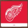 Trends International NHL Detroit Red Wings - Logo 21 Wall Poster, 22.375" x 34", Mahogany Framed Version view 1