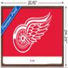 Trends International NHL Detroit Red Wings - Logo 21 Wall Poster, 22.375" x 34", Mahogany Framed Version view 3