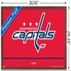 Trends International NHL Washington Capitals - Logo 21 Wall Poster, 22.375" x 34", Mahogany Framed Version view 3