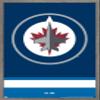 Trends International NHL Winnipeg Jets - Logo 21 Wall Poster, 22.375" x 34", Barnwood Framed Version view 1