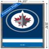 Trends International NHL Winnipeg Jets - Logo 21 Wall Poster, 22.375" x 34", Barnwood Framed Version view 3
