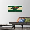Trends International NHL Minnesota Wild - Logo 21 Wall Poster with Push Pins view 2