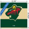 Trends International NHL Minnesota Wild - Logo 21 Wall Poster with Push Pins view 3