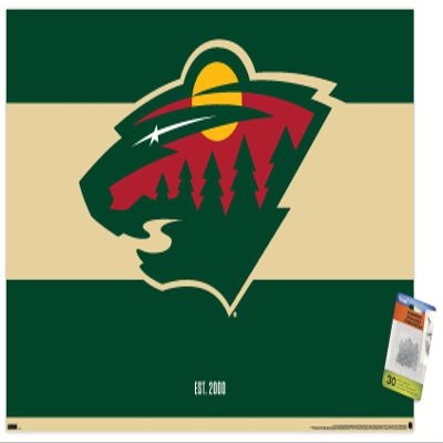 Trends International NHL Minnesota Wild - Logo 21 Wall Poster with Pushpins