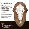Mountain Mikes Black Forest Universal Antler Mounting Kit - Plaque and 3D Skull Mount Kit - Compatible with Harvested and Shed Antlers - Rustic Home Decor - Great Outdoor Inspired (Natural Causes) view 2