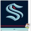 Trends International NHL Seattle Kraken - Logo 21 Wall Poster, 22.37" x 34.00", Premium Poster & Push Pin Bundle view 1