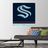 Trends International NHL Seattle Kraken - Logo 21 Wall Poster, 22.37" x 34.00", Premium Poster & Push Pin Bundle view 2