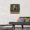 Trends International NHL Vegas Golden Knights - Logo 21 Wall Poster, 14.725" x 22.375", Gold Framed Version view 2