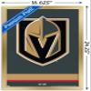 Trends International NHL Vegas Golden Knights - Logo 21 Wall Poster, 14.725" x 22.375", Gold Framed Version view 3