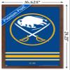 Trends International NHL Buffalo Sabres - Logo 21 Wall Poster, 14.725" x 22.375", Mahogany Framed Version view 3