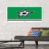 Trends International NHL Dallas Stars - Logo 21 Wall Poster, 22.375" x 34", White Framed Version view 2