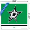 Trends International NHL Dallas Stars - Logo 21 Wall Poster, 22.375" x 34", White Framed Version view 3