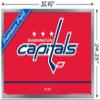 Trends International NHL Washington Capitals - Logo 21 Wall Poster, 22.375" x 34", Silver Framed Version view 3