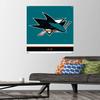 Trends International NHL San Jose Sharks - Logo 21 Wall Poster, 22.37" x 34.00", Premium Poster & Push Pin Bundle view 2