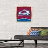 Trends International NHL Colorado Avalanche - Logo 21 Wall Poster, 14.725" x 22.375", Gold Framed Version view 2