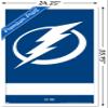Trends International NHL Tampa Bay Lightning - Logo 21 Wall Poster, 22.375" x 34", White Framed Version view 3