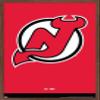 Trends International NHL New Jersey Devils - Logo 21 Wall Poster, 22.375" x 34", Mahogany Framed Version view 1