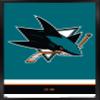 Trends International NHL San Jose Sharks - Logo 21 Wall Poster, 22.375" x 34", Black Framed Version view 1