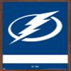 Trends International NHL Tampa Bay Lightning - Logo 21 Wall Poster, 22.375" x 34", Mahogany Framed Version view 1