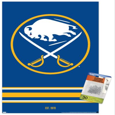 Trends International NHL Buffalo Sabres - Logo 21 Wall Poster with Push Pins