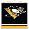 Trends International NHL Pittsburgh Penguins - Logo 21 Wall Poster, 22.375" x 34", Premium Print and Beechwood Hanger Bundle view 1