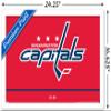 Trends International NHL Washington Capitals - Logo 21 Wall Poster, 14.725" x 22.375", White Framed Version view 3