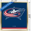Trends International NHL Columbus Blue Jackets - Logo 21 Wall Poster, 22.375" x 34", Gold Framed Version view 3