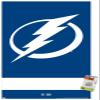 Trends International NHL Tampa Bay Lightning - Logo 21 Wall Poster, 22.37" x 34.00", Premium Poster & Push Pin Bundle view 1