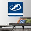 Trends International NHL Tampa Bay Lightning - Logo 21 Wall Poster, 22.37" x 34.00", Premium Poster & Push Pin Bundle view 2