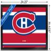 Trends International NHL Montreal Canadiens - Logo 21 Wall Poster, 14.725" x 22.375", Black Framed Version view 3