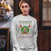 Tee Hunt Merry Chrithmith Sweatshirt Boxer Mike Ugly Sweater Funny Christmas Crewneck White Medium view 2