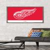 Trends International NHL Detroit Red Wings - Logo 21 Wall Poster, 22.375" x 34", Barnwood Framed Version view 2